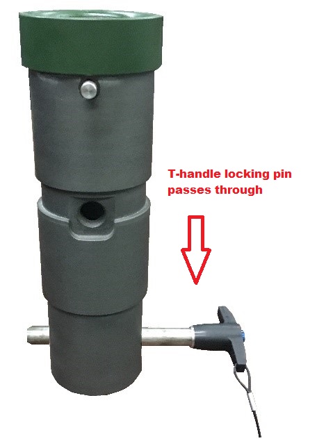 Serviceable vehicle adapter pin